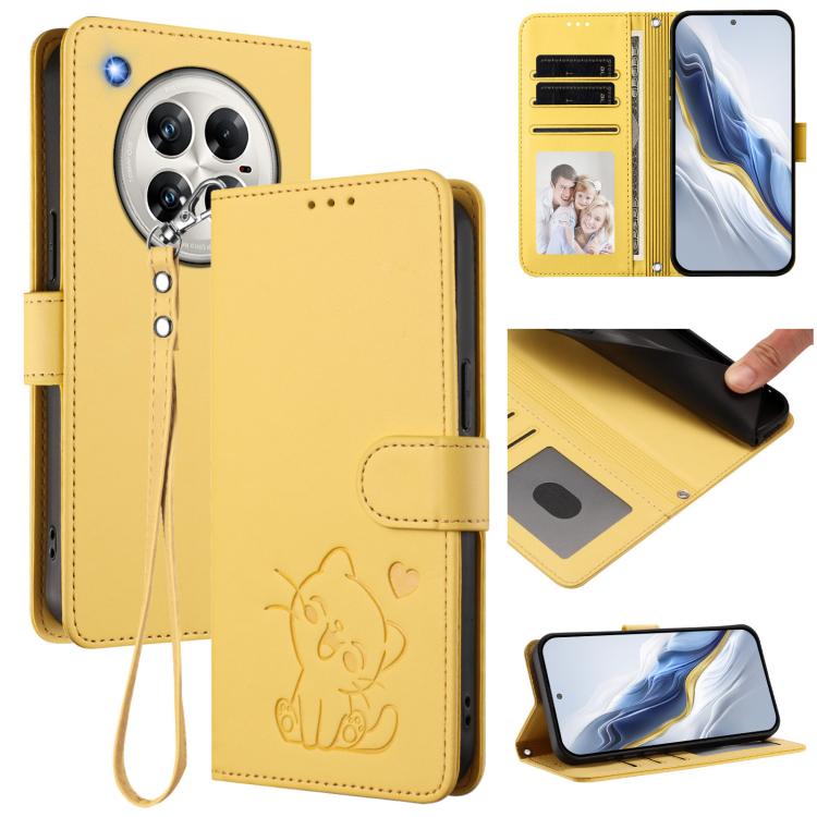 Embossed Heart Cat Leather Phone Case with Hand Strap, For Infinix Hot 50 4G, For Infinix Hot 50 5G, For Infinix Zero 40 4G / 5G, For Infinix Note 40X 5G