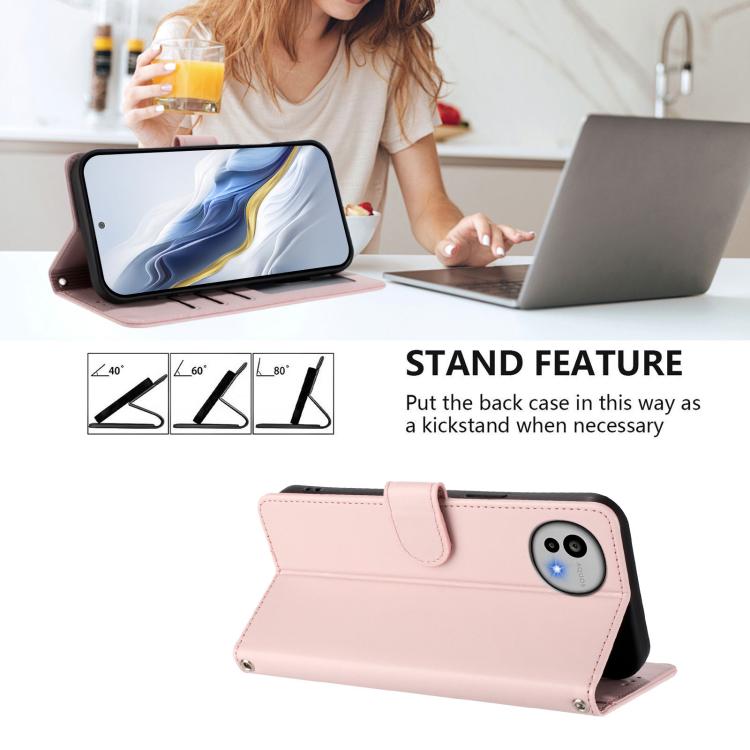 Embossed Heart Cat Leather Phone Case with Hand Strap, For Sharp Aquos wish6, For Sharp Aquos R11, For Sharp Aquos Sense 10, For Sharp Aquos R10