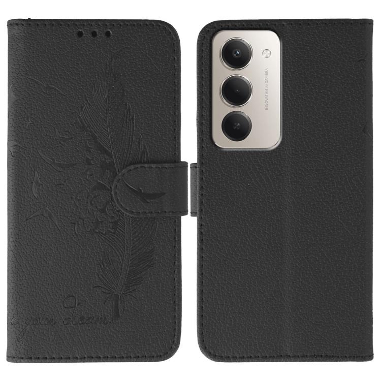 Feather Pattern Litchi Texture Leather Phone Case, For Redmi 15C 5G / 4G EU 173mm, For Redmi 15 5G Global / 15 4G SEA, For Redmi 15 5G / 4G EU 171mm, For Redmi 15C 5G / 4G Global 171mm, For Redmi Turbo 4 Pro 5G / Poco F7