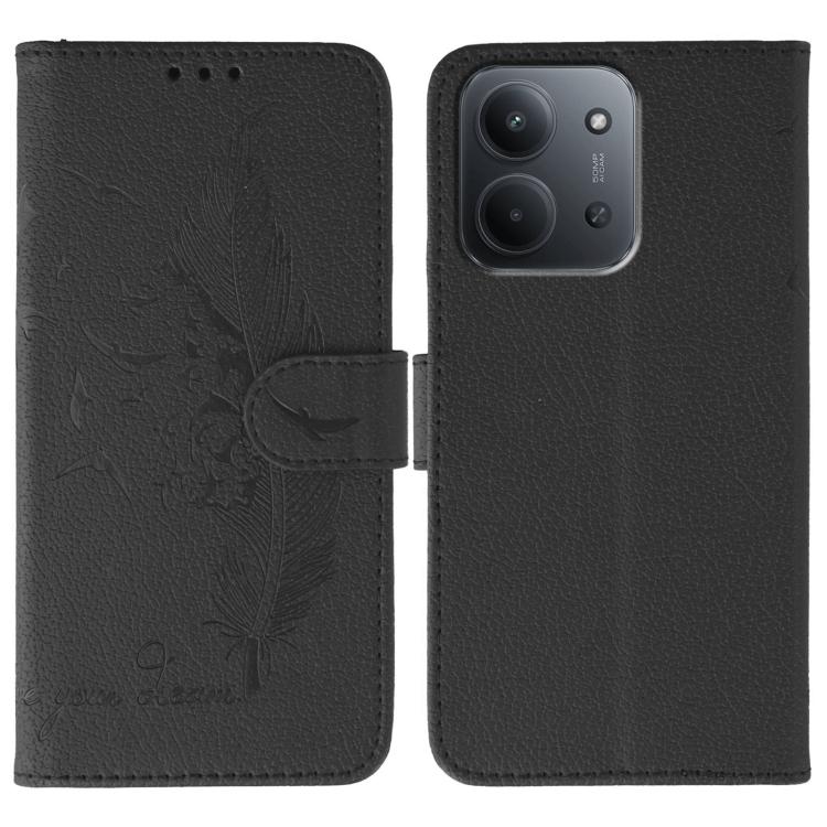 Feather Pattern Litchi Texture Leather Phone Case, For Redmi 15C 5G / 4G EU 173mm, For Redmi 15 5G Global / 15 4G SEA, For Redmi 15 5G / 4G EU 171mm, For Redmi 15C 5G / 4G Global 171mm, For Redmi Turbo 4 Pro 5G / Poco F7