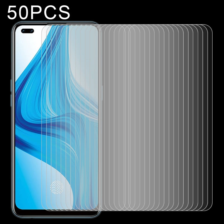 50 PCS 0.26mm 9H 2.5D Tempered Glass Film, For OPPO A32 (50 PCS), For OPPO Find X2 Neo (50 PCS), For OPPO A53 2020 (50 PCS), For OPPO Reno4 SE (50 PCS), For OPPO Reno4 (50 PCS), For OPPO Find X2 Lite (50 PCS), For OPPO F17 Pro (50 PCS)                 ...