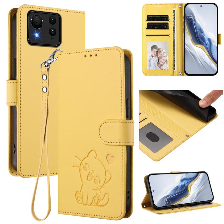 Embossed Heart Cat Leather Phone Case with Hand Strap, For ASUS Zenfone 12 Ultra, For ASUS ROG Phone 9 / 9 Pro, For ASUS Zenfone 11 Ultra, For ASUS ROG Phone 8 / 8 Pro