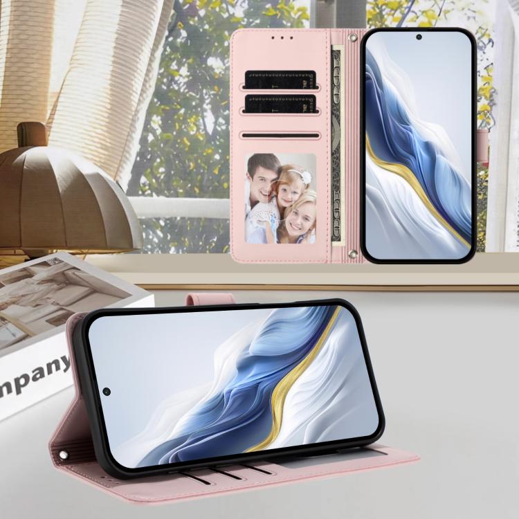 Embossed Heart Cat Leather Phone Case with Hand Strap, For Xiaomi Poco F6 Pro 5G, For Xiaomi Poco X6 Neo 5G, For Xiaomi Poco X6 Pro 5G / Redmi K70E 5G, For Xiaomi 14 Ultra 5G