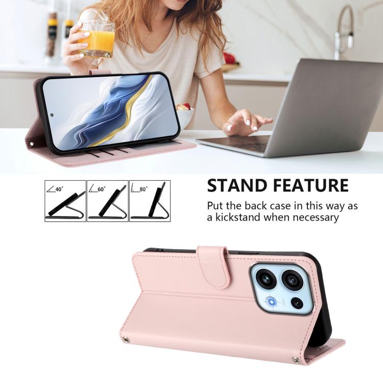 Embossed Heart Cat Leather Phone Case with Hand Strap, For OPPO Reno16 F 5G / Reno16 FS 5G, For OPPO Reno16 5G / Reno16 Pro 5G Global, For OPPO Find X9s Pro 5G, For OPPO Find X9 Ultra