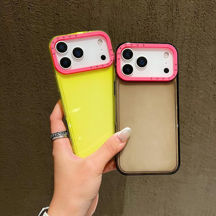 Color Contrast Lens Frame Transparent TPU Phone Case, For iPhone 18 Pro / 17 Pro, For iPhone 18 Pro Max / 17 Pro Max