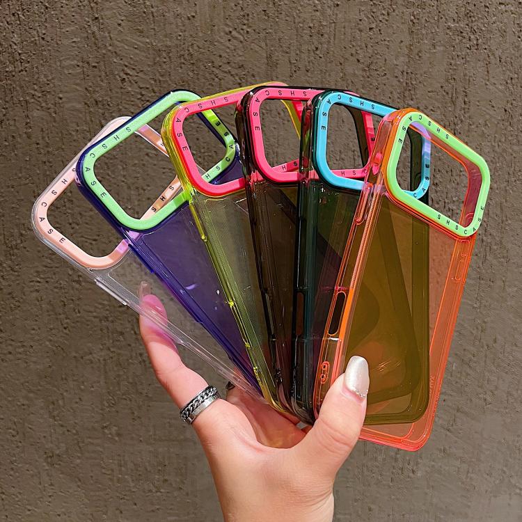 Color Contrast Lens Frame Transparent TPU Phone Case, For iPhone 18 Pro / 17 Pro, For iPhone 18 Pro Max / 17 Pro Max