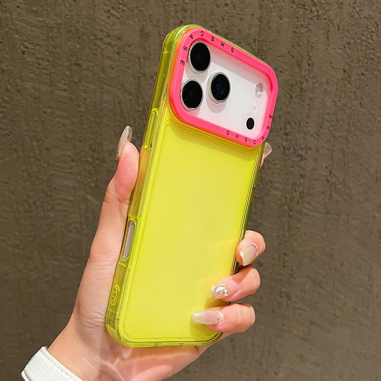 Color Contrast Lens Frame Transparent TPU Phone Case, For iPhone 18 Pro / 17 Pro, For iPhone 18 Pro Max / 17 Pro Max
