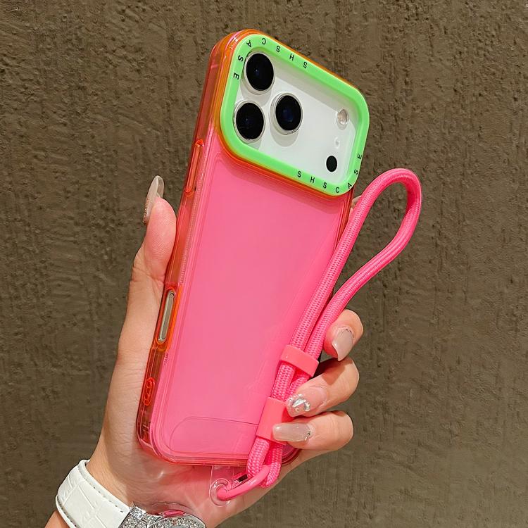 Color Contrast Lens Frame Transparent TPU Phone Case with Lanyard, For iPhone 18 Pro / 17 Pro, For iPhone 18 Pro Max / 17 Pro Max