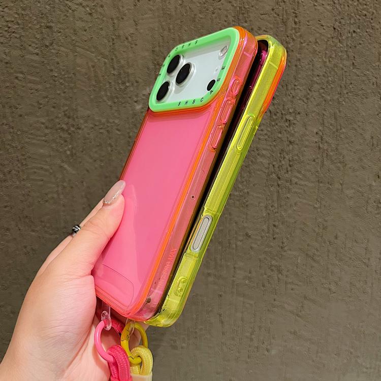 Color Contrast Lens Frame Transparent TPU Phone Case with Lanyard, For iPhone 18 Pro / 17 Pro, For iPhone 18 Pro Max / 17 Pro Max