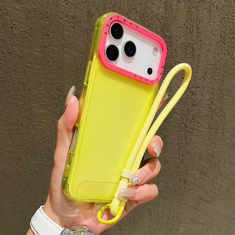 Color Contrast Lens Frame Transparent TPU Phone Case with Lanyard, For iPhone 18 Pro / 17 Pro, For iPhone 18 Pro Max / 17 Pro Max