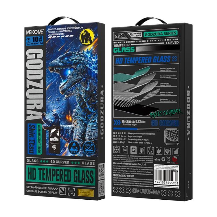 WK WTP-124 10pcs 6D Curved Ultra-Fine Edge HD Full-Screen Tempered Glass Film, For iPhone 18 Pro / 17 Pro, For iPhone 18 Pro Max / 17 Pro Max, For iPhone 16 Pro / 17, For iPhone 17 Air, For iPhone 16 Pro Max, For iPhone 16 Plus / 15 Plus               ...