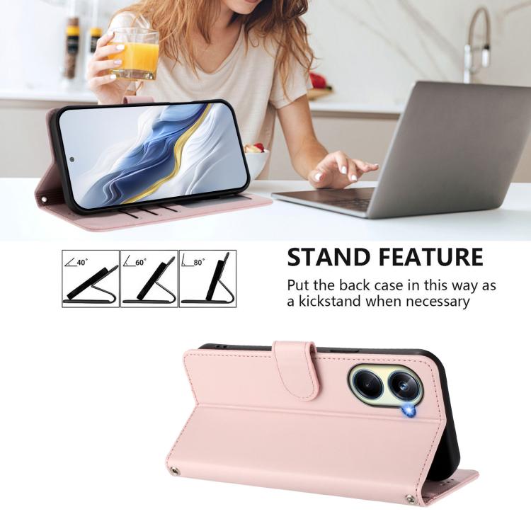 Embossed Heart Cat Leather Phone Case with Hand Strap, For Realme 10 Pro 5G, For Realme 10 Pro+ 5G, For Realme 10 4G Global, For Realme C30 4G / C30s / Narzo 50i