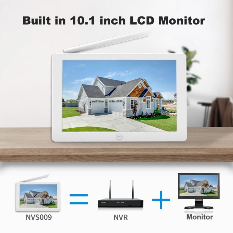 SriHome NVS009-IPC059 5MP 4-CH NVR WiFi IP Camera Kit, EU Plug, US Plug, UK Plug, AU Plug
