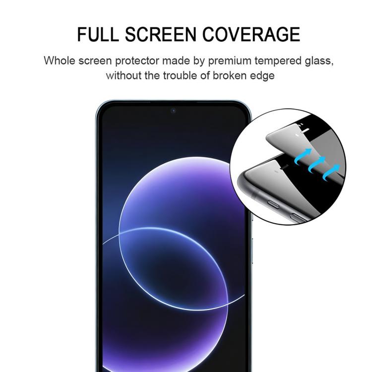 High Aluminum Full Screen Silk Printing Tempered Glass Film, For Redmi 17C 4G, For Xiaomi Poco C81x 4G, For Xiaomi Poco M8s 5G, For Xiaomi Poco C81 Pro 4G, For Redmi A7 Pro 171mm / Poco C85x 5G, For Redmi R70 5G / R70m 5G, For Redmi 15C 5G EU 173.1mm