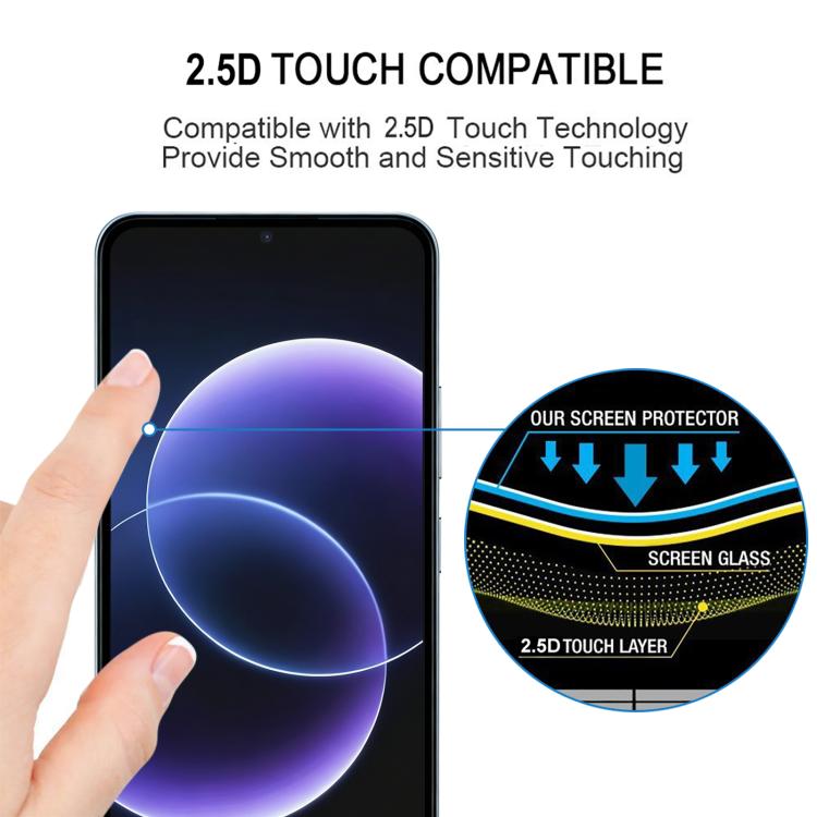 25pcs High Aluminum Full Screen Silk Printing Tempered Glass Film, For Redmi 17C 4G, For Xiaomi Poco C81x 4G, For Xiaomi Poco M8s 5G, For Xiaomi Poco C81 Pro 4G, For Redmi A7 Pro 171mm / Poco C85x 5G, For Redmi R70 5G / R70m 5G                         ...