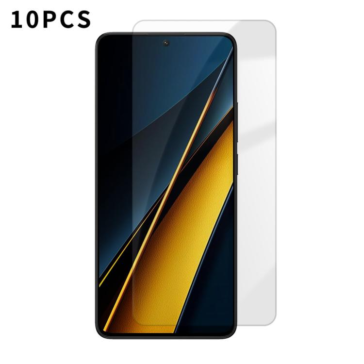 Kalebol 10pcs High-Aluminum Semi-Screen Anti-Fingerprint HD Tempered Glass Film, For Xiaomi Poco M8 Power 5G, For Xiaomi 17T Pro 5G, For Xiaomi Poco C81 Pro 4G, For Xiaomi 17T 5G, For Xiaomi 17 Ultra, For Xiaomi 17 Pro Max, For Xiaomi 17 Pro           ...