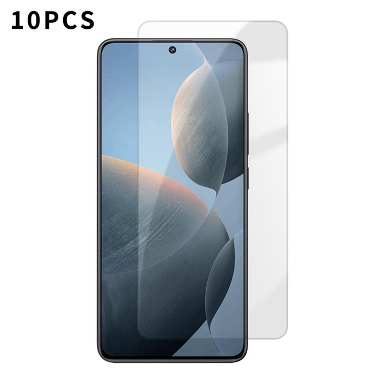 Kalebol 10pcs High-Aluminum Semi-Screen Anti-Fingerprint HD Tempered Glass Film, For Redmi A7 Pro 171mm / Poco C85x 5G, For Redmi R70m 5G, For Redmi R70 5G, For Redmi Turbo 5 Pro Max / Poco X8 Pro Max, For Redmi Turbo 5 5G / Poco X8 Pro 5G, For Redmi K...
