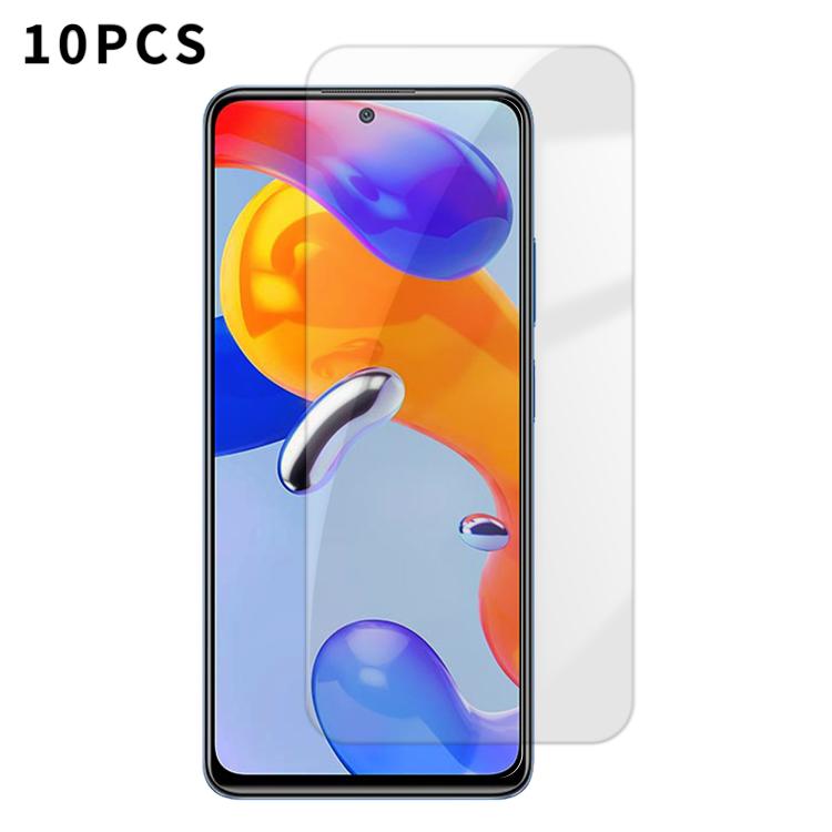 Kalebol 10pcs High-Aluminum Semi-Screen Anti-Fingerprint HD Tempered Glass Film, For Redmi 12C, For Redmi Note 12 Pro Speed, For Redmi Note 11 Pro 5G, For Redmi Note 11E Pro 5G, For Redmi Note 11E 5G, For Redmi Note 11 Pro+ 5G, For Redmi Note 11 5G