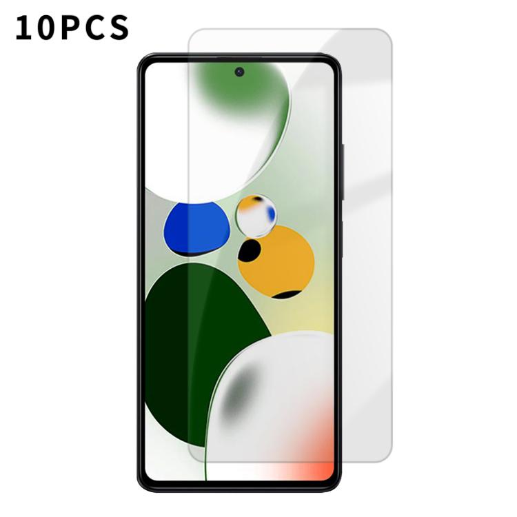 Kalebol 10pcs High-Aluminum Semi-Screen Anti-Fingerprint HD Tempered Glass Film, For Redmi 12C, For Redmi Note 12 Pro Speed, For Redmi Note 11 Pro 5G, For Redmi Note 11E Pro 5G, For Redmi Note 11E 5G, For Redmi Note 11 Pro+ 5G, For Redmi Note 11 5G