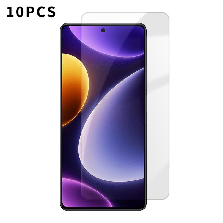 Kalebol 10pcs High-Aluminum Semi-Screen Anti-Fingerprint HD Tempered Glass Film, For Redmi A7 Pro 171mm / Poco C85x 5G, For Redmi R70m 5G, For Redmi R70 5G, For Redmi Turbo 5 Pro Max / Poco X8 Pro Max, For Redmi Turbo 5 5G / Poco X8 Pro 5G, For Redmi K...