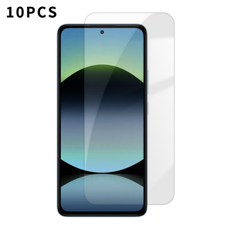 Kalebol 10pcs High-Aluminum Semi-Screen Anti-Fingerprint HD Tempered Glass Film, For Redmi A7 Pro 171mm / Poco C85x 5G, For Redmi R70m 5G, For Redmi R70 5G, For Redmi Turbo 5 Pro Max / Poco X8 Pro Max, For Redmi Turbo 5 5G / Poco X8 Pro 5G, For Redmi K...