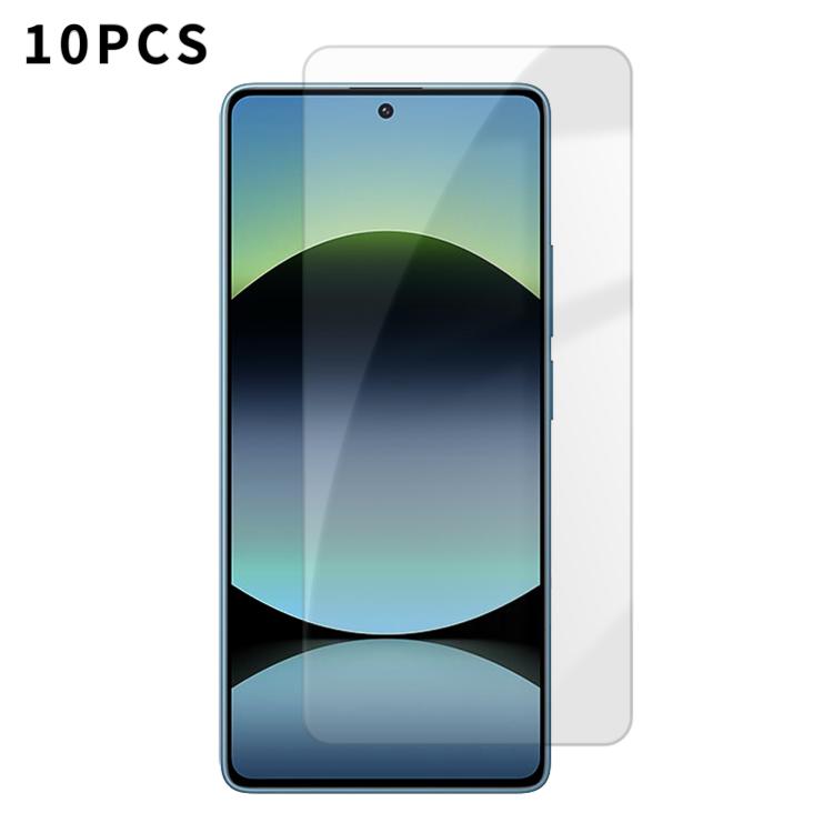 Kalebol 10pcs High-Aluminum Semi-Screen Anti-Fingerprint HD Tempered Glass Film, For Redmi A7 Pro 171mm / Poco C85x 5G, For Redmi R70m 5G, For Redmi R70 5G, For Redmi Turbo 5 Pro Max / Poco X8 Pro Max, For Redmi Turbo 5 5G / Poco X8 Pro 5G, For Redmi K...