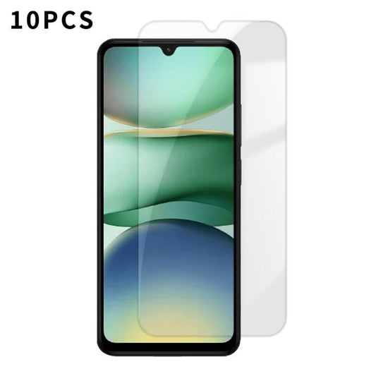 Kalebol 10pcs High-Aluminum Semi-Screen Anti-Fingerprint HD Tempered Glass Film, For Redmi A7 Pro 171mm / Poco C85x 5G, For Redmi R70m 5G, For Redmi R70 5G, For Redmi Turbo 5 Pro Max / Poco X8 Pro Max, For Redmi Turbo 5 5G / Poco X8 Pro 5G, For Redmi K...