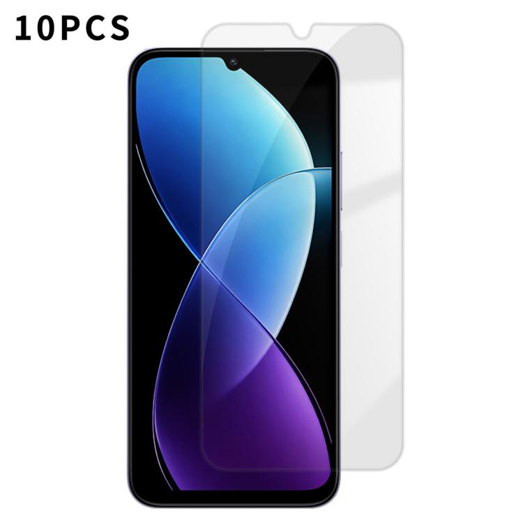 Kalebol 10pcs High-Aluminum Semi-Screen Anti-Fingerprint HD Tempered Glass Film, For Redmi A7 Pro 171mm / Poco C85x 5G, For Redmi R70m 5G, For Redmi R70 5G, For Redmi Turbo 5 Pro Max / Poco X8 Pro Max, For Redmi Turbo 5 5G / Poco X8 Pro 5G, For Redmi K...