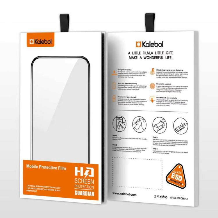 Kalebol 10pcs High-Aluminum Semi-Screen Anti-Fingerprint HD Tempered Glass Film, For Redmi Note 11 5G