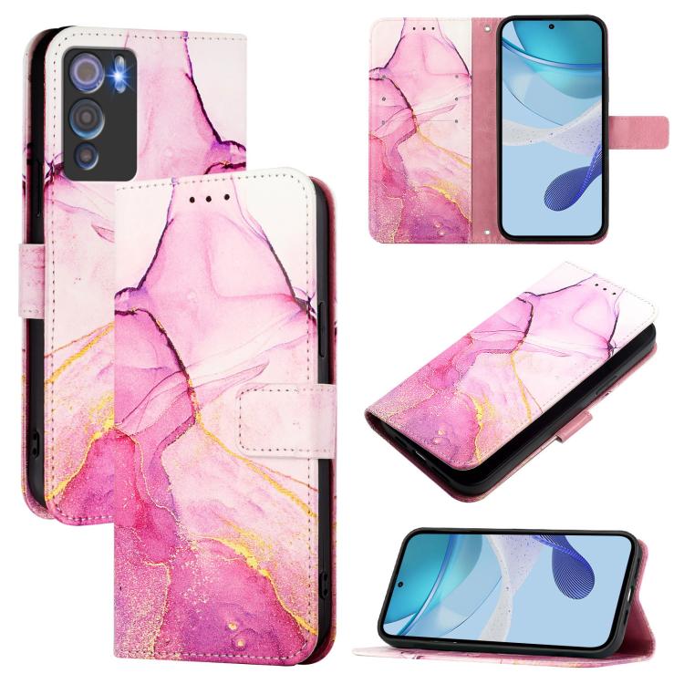 PT003 Marble Pattern Flip Leather Phone Case, For Doogee N60 Pro