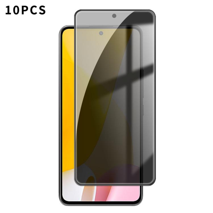 10pcs Kalebol High-Aluminum Screen-Printed Full-Coverage Black-Border Privacy Tempered Glass Film, For Xiaomi Poco C81 Pro 4G, For Xiaomi 17T 5G, For Xiaomi 17 Ultra, For Xiaomi 17 Pro Max, For Xiaomi 17 Pro, For Xiaomi 17, For Xiaomi 15T Pro          ...