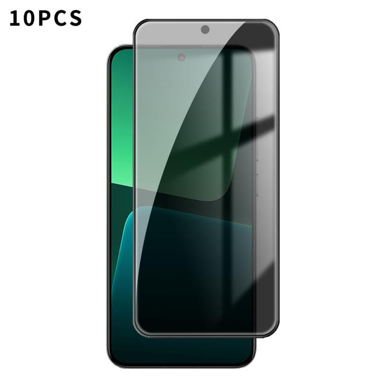 10pcs Kalebol High-Aluminum Screen-Printed Full-Coverage Black-Border Privacy Tempered Glass Film, For Xiaomi Poco C81 Pro 4G, For Xiaomi 17T 5G, For Xiaomi 17 Ultra, For Xiaomi 17 Pro Max, For Xiaomi 17 Pro, For Xiaomi 17, For Xiaomi 15T Pro          ...