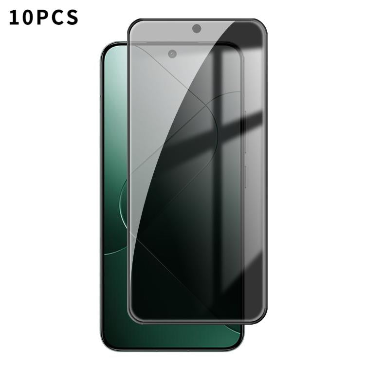 10pcs Kalebol High-Aluminum Screen-Printed Full-Coverage Black-Border Privacy Tempered Glass Film, For Xiaomi Poco M8 Power 5G, For Xiaomi 17T Pro 5G, For Xiaomi Poco C81 Pro 4G, For Xiaomi 17T 5G, For Xiaomi 17 Ultra, For Xiaomi 17 Pro Max            ...
