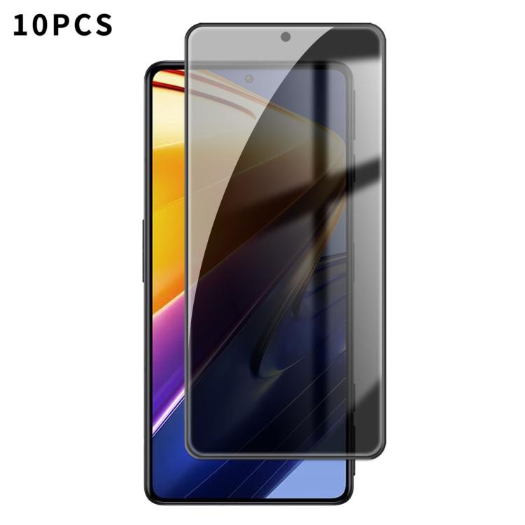 10pcs Kalebol High-Aluminum Screen-Printed Full-Coverage Black-Border Privacy Tempered Glass Film, For Xiaomi Poco C81 Pro 4G, For Xiaomi 17T 5G, For Xiaomi 17 Ultra, For Xiaomi 17 Pro Max, For Xiaomi 17 Pro, For Xiaomi 17, For Xiaomi 15T Pro          ...