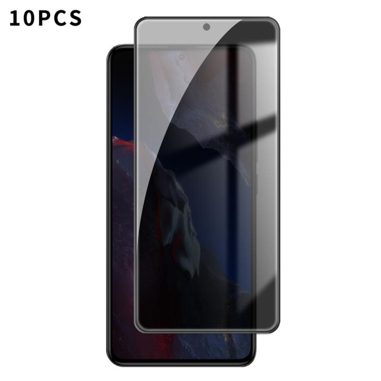 10pcs Kalebol High-Aluminum Screen-Printed Full-Coverage Black-Border Privacy Tempered Glass Film, For Xiaomi Poco M8 Power 5G, For Xiaomi 17T Pro 5G, For Xiaomi Poco C81 Pro 4G, For Xiaomi 17T 5G, For Xiaomi 17 Ultra, For Xiaomi 17 Pro Max            ...