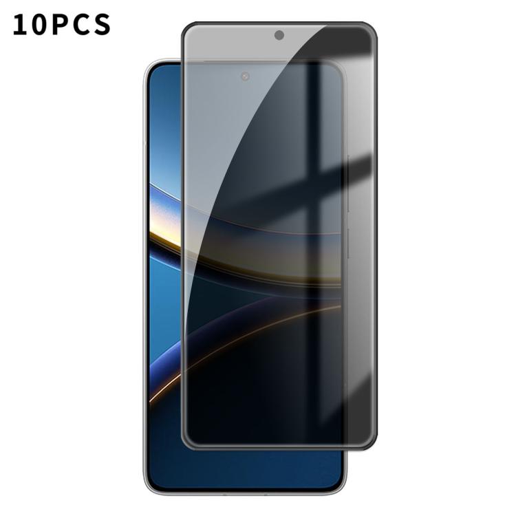 10pcs Kalebol High-Aluminum Screen-Printed Full-Coverage Black-Border Privacy Tempered Glass Film, For Xiaomi Poco M8 Power 5G, For Xiaomi 17T Pro 5G, For Xiaomi Poco C81 Pro 4G, For Xiaomi 17T 5G, For Xiaomi 17 Ultra, For Xiaomi 17 Pro Max            ...