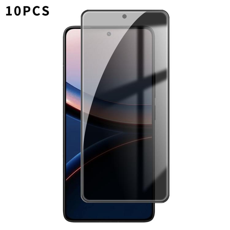 10pcs Kalebol High-Aluminum Screen-Printed Full-Coverage Black-Border Privacy Tempered Glass Film, For Xiaomi Poco M8 Power 5G, For Xiaomi 17T Pro 5G, For Xiaomi Poco C81 Pro 4G, For Xiaomi 17T 5G, For Xiaomi 17 Ultra, For Xiaomi 17 Pro Max            ...