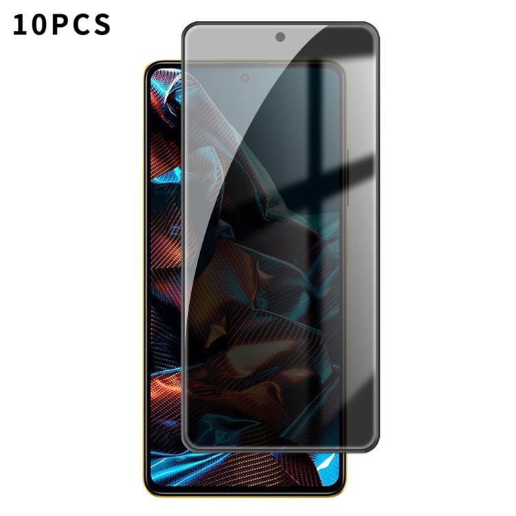 10pcs Kalebol High-Aluminum Screen-Printed Full-Coverage Black-Border Privacy Tempered Glass Film, For Xiaomi Poco C81 Pro 4G, For Xiaomi 17T 5G, For Xiaomi 17 Ultra, For Xiaomi 17 Pro Max, For Xiaomi 17 Pro, For Xiaomi 17, For Xiaomi 15T Pro          ...