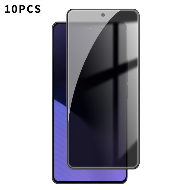 10pcs Kalebol High-Aluminum Screen-Printed Full-Coverage Black-Border Privacy Tempered Glass Film, For Xiaomi Poco M8 Power 5G, For Xiaomi 17T Pro 5G, For Xiaomi Poco C81 Pro 4G, For Xiaomi 17T 5G, For Xiaomi 17 Ultra, For Xiaomi 17 Pro Max            ...