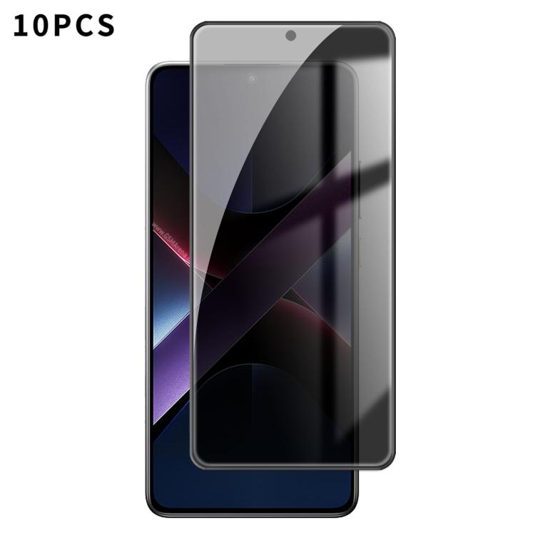 10pcs Kalebol High-Aluminum Screen-Printed Full-Coverage Black-Border Privacy Tempered Glass Film, For Xiaomi Poco M8 Power 5G, For Xiaomi 17T Pro 5G, For Xiaomi Poco C81 Pro 4G, For Xiaomi 17T 5G, For Xiaomi 17 Ultra, For Xiaomi 17 Pro Max            ...