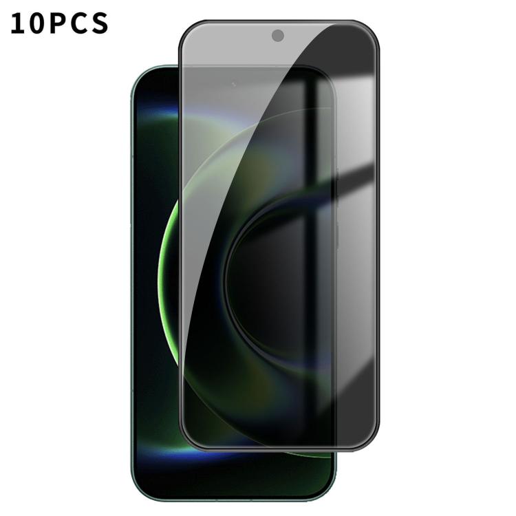 10pcs Kalebol High-Aluminum Screen-Printed Full-Coverage Black-Border Privacy Tempered Glass Film, For Xiaomi Poco M8 Power 5G, For Xiaomi 17T Pro 5G, For Xiaomi Poco C81 Pro 4G, For Xiaomi 17T 5G, For Xiaomi 17 Ultra, For Xiaomi 17 Pro Max            ...