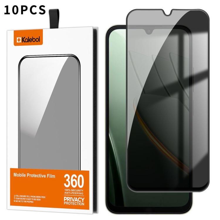 10pcs Kalebol High-Aluminum Screen-Printed Full-Coverage Black-Border Privacy Tempered Glass Film, For Xiaomi Poco C81 Pro 4G, For Xiaomi 17T 5G, For Xiaomi 17 Ultra, For Xiaomi 17 Pro Max, For Xiaomi 17 Pro, For Xiaomi 17, For Xiaomi 15T Pro          ...