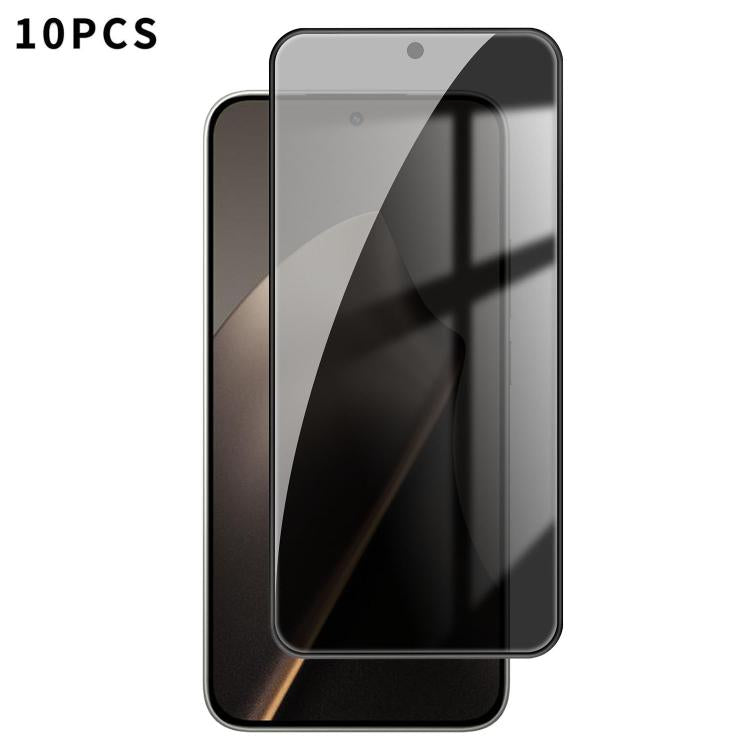 10pcs Kalebol High-Aluminum Screen-Printed Full-Coverage Black-Border Privacy Tempered Glass Film, For Xiaomi Poco M8 Power 5G, For Xiaomi 17T Pro 5G, For Xiaomi Poco C81 Pro 4G, For Xiaomi 17T 5G, For Xiaomi 17 Ultra, For Xiaomi 17 Pro Max            ...