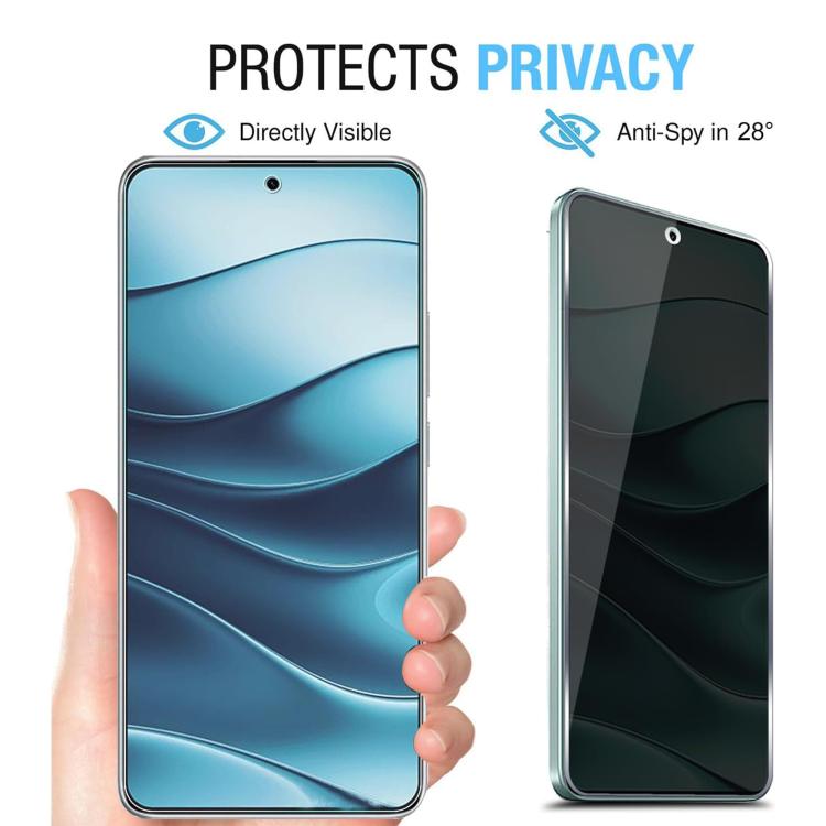 10pcs Kalebol High-Aluminum Screen-Printed Full-Coverage Black-Border Privacy Tempered Glass Film, For Xiaomi Poco C81 Pro 4G, For Xiaomi 17T 5G, For Xiaomi 17 Ultra, For Xiaomi 17 Pro Max, For Xiaomi 17 Pro, For Xiaomi 17, For Xiaomi 15T Pro          ...