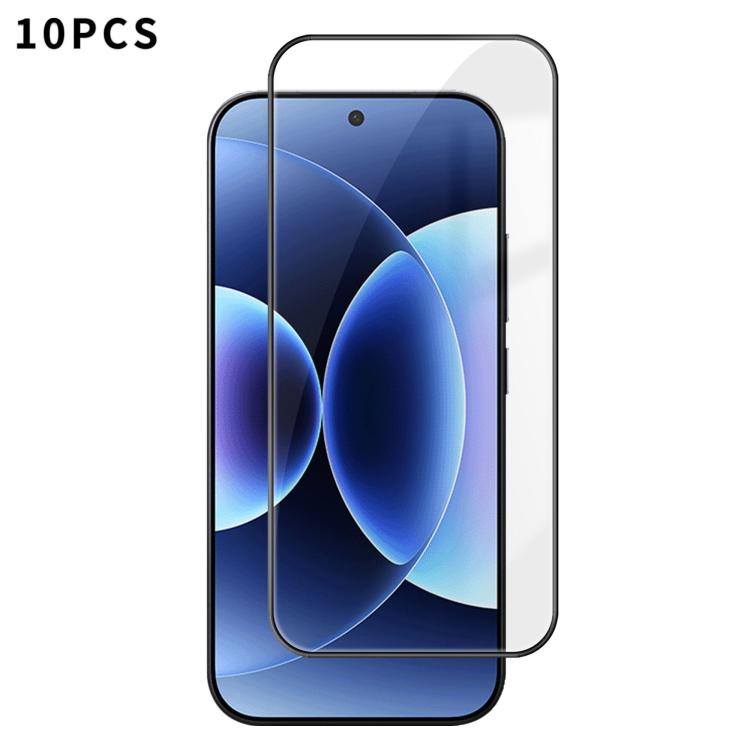 10pcs Kalebol High-Aluminum Screen-Printed Full-Coverage Anti-Fingerprint Black-Bordered HD Tempered Glass Film, For Xiaomi Poco M8 Power 5G, For Xiaomi 17T Pro 5G, For Xiaomi Poco C81 Pro 4G, For Xiaomi 17T 5G, For Xiaomi 17 Ultra, For Xiaomi 17 Pro M...