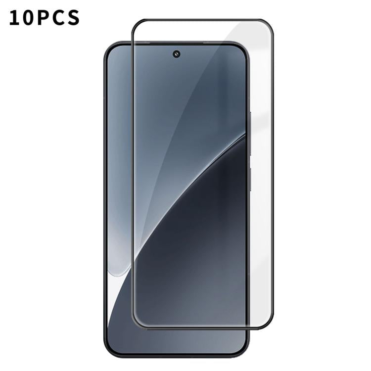 10pcs Kalebol High-Aluminum Screen-Printed Full-Coverage Anti-Fingerprint Black-Bordered HD Tempered Glass Film, For Xiaomi Poco M8 Power 5G, For Xiaomi 17T Pro 5G, For Xiaomi Poco C81 Pro 4G, For Xiaomi 17T 5G, For Xiaomi 17 Ultra, For Xiaomi 17 Pro M...