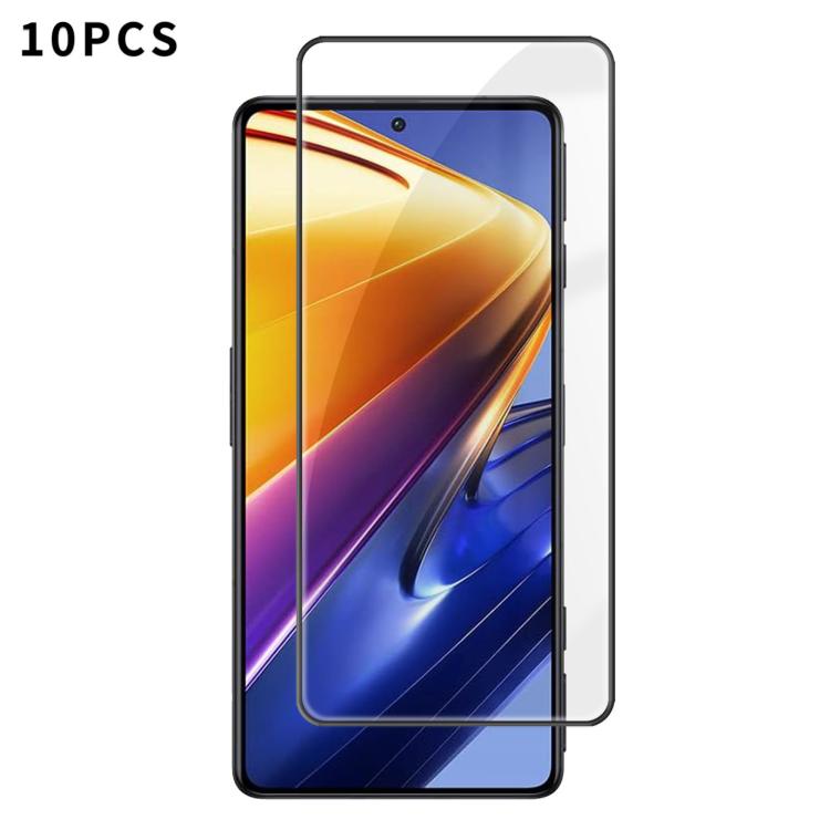 10pcs Kalebol High-Aluminum Screen-Printed Full-Coverage Anti-Fingerprint Black-Bordered HD Tempered Glass Film, For Xiaomi Poco C81 Pro 4G, For Xiaomi 17T 5G, For Xiaomi 17 Ultra, For Xiaomi 17 Pro Max, For Xiaomi 17 Pro, For Xiaomi 17                ...