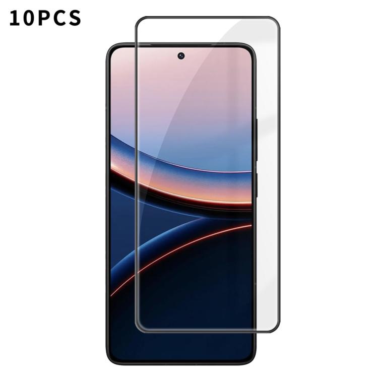 10pcs Kalebol High-Aluminum Screen-Printed Full-Coverage Anti-Fingerprint Black-Bordered HD Tempered Glass Film, For Xiaomi Poco M8 Power 5G, For Xiaomi 17T Pro 5G, For Xiaomi Poco C81 Pro 4G, For Xiaomi 17T 5G, For Xiaomi 17 Ultra, For Xiaomi 17 Pro M...