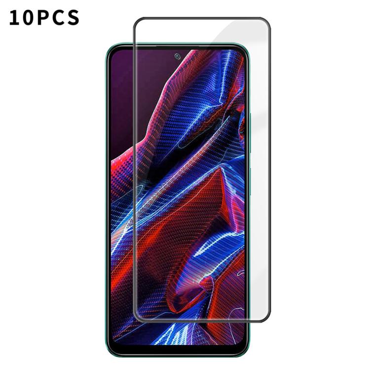 10pcs Kalebol High-Aluminum Screen-Printed Full-Coverage Anti-Fingerprint Black-Bordered HD Tempered Glass Film, For Xiaomi Poco C81 Pro 4G, For Xiaomi 17T 5G, For Xiaomi 17 Ultra, For Xiaomi 17 Pro Max, For Xiaomi 17 Pro, For Xiaomi 17                ...