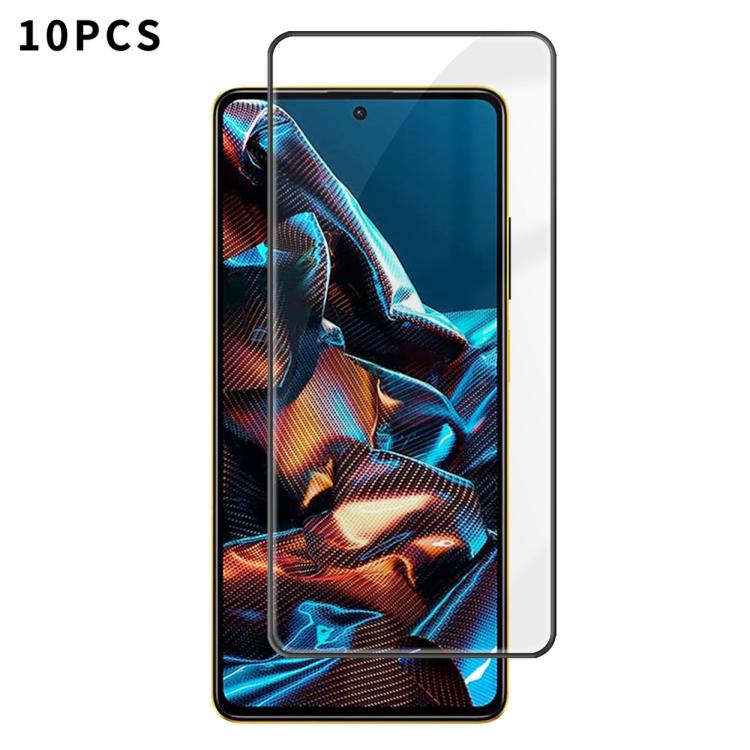 10pcs Kalebol High-Aluminum Screen-Printed Full-Coverage Anti-Fingerprint Black-Bordered HD Tempered Glass Film, For Xiaomi Poco C81 Pro 4G, For Xiaomi 17T 5G, For Xiaomi 17 Ultra, For Xiaomi 17 Pro Max, For Xiaomi 17 Pro, For Xiaomi 17                ...